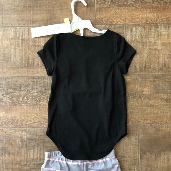 Crazy 8 Girls' Short Sleeve Curve Hem Pajama Set Small 5-6 - Picture 5 of 10